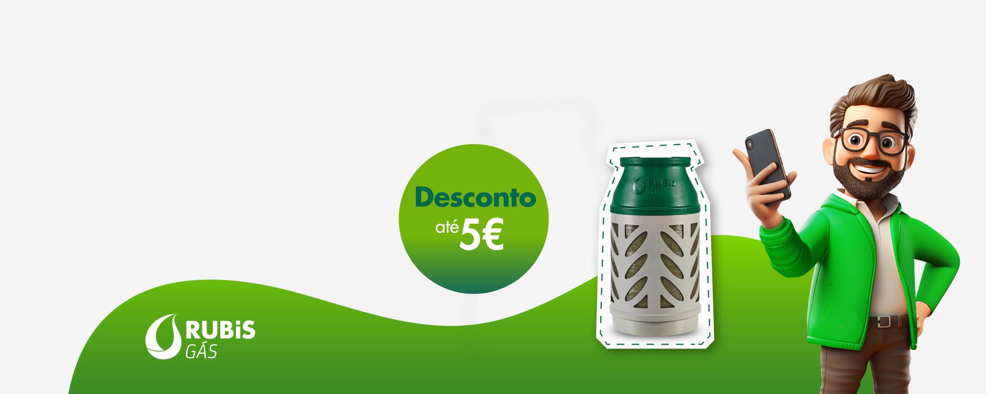 Rubis Gás Light, a garrafa mais leve do mercado